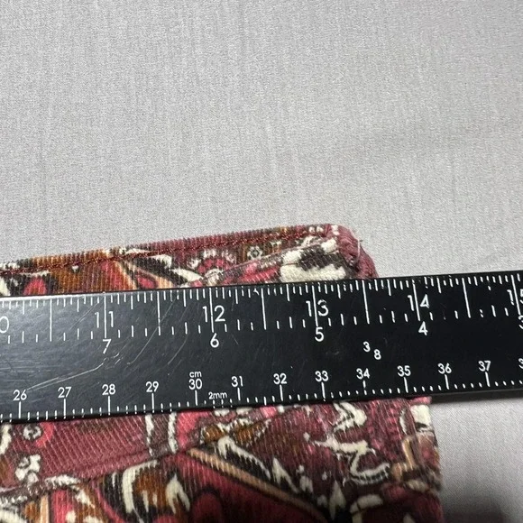 Sterling & Stitch‎ Flare Pants Womens 27x32.5 Brown Paisley Corduroy Boho Retro - Picture 12 of 16